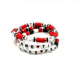 Bucs Beaded Bracelet Set